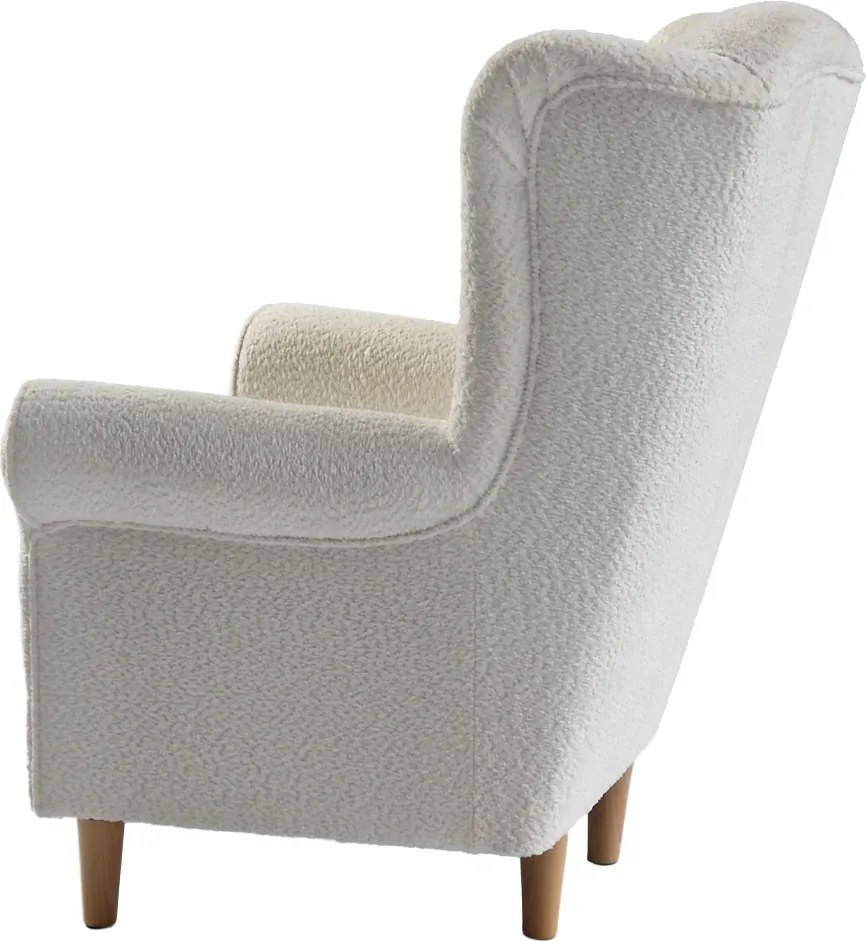Fotoliu, textil crem Coral, CHARLOT