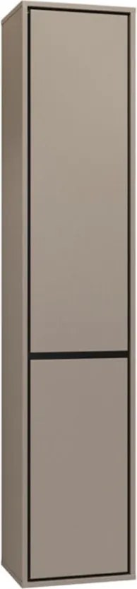 Dulap lemn masiv baie Irvella de perete, 172 × 72 × 30 cm - Crem