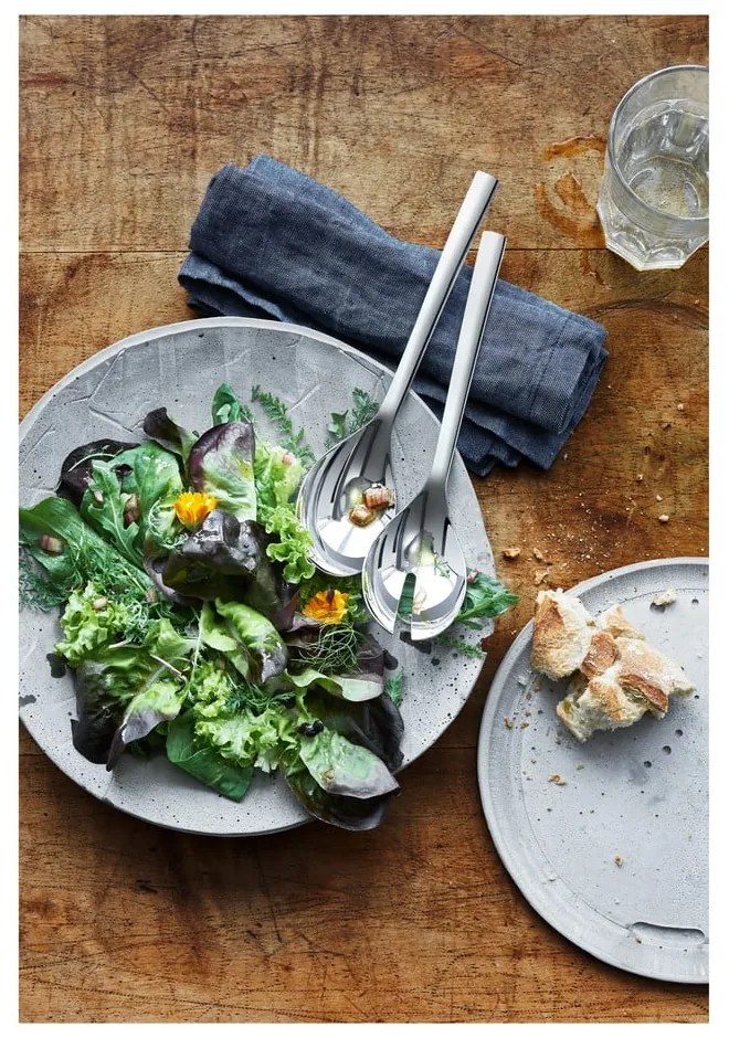 Set 2 tacâmuri pentru salată din inox WMF Nuova, lungime 25 cm