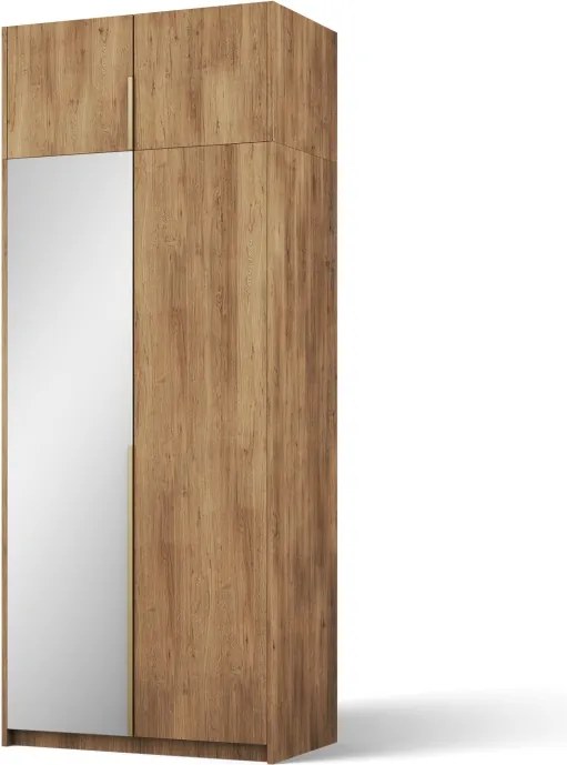 Dulap Alera II with top extension – Hinged – cu oglindă – 100x58x250 cm – Stejar Artisan – Alera II with top extension – Hinged Dulap – Varianta 1