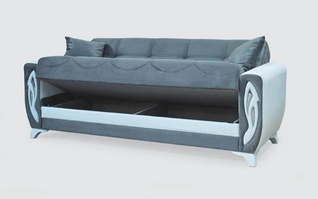 Canapea Oxford, culoare azur, 230 x 86 cm