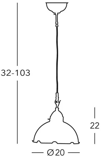 Lustră pe cablu Kolarz 731.30.53 NONNA 1xE27/75W/230V