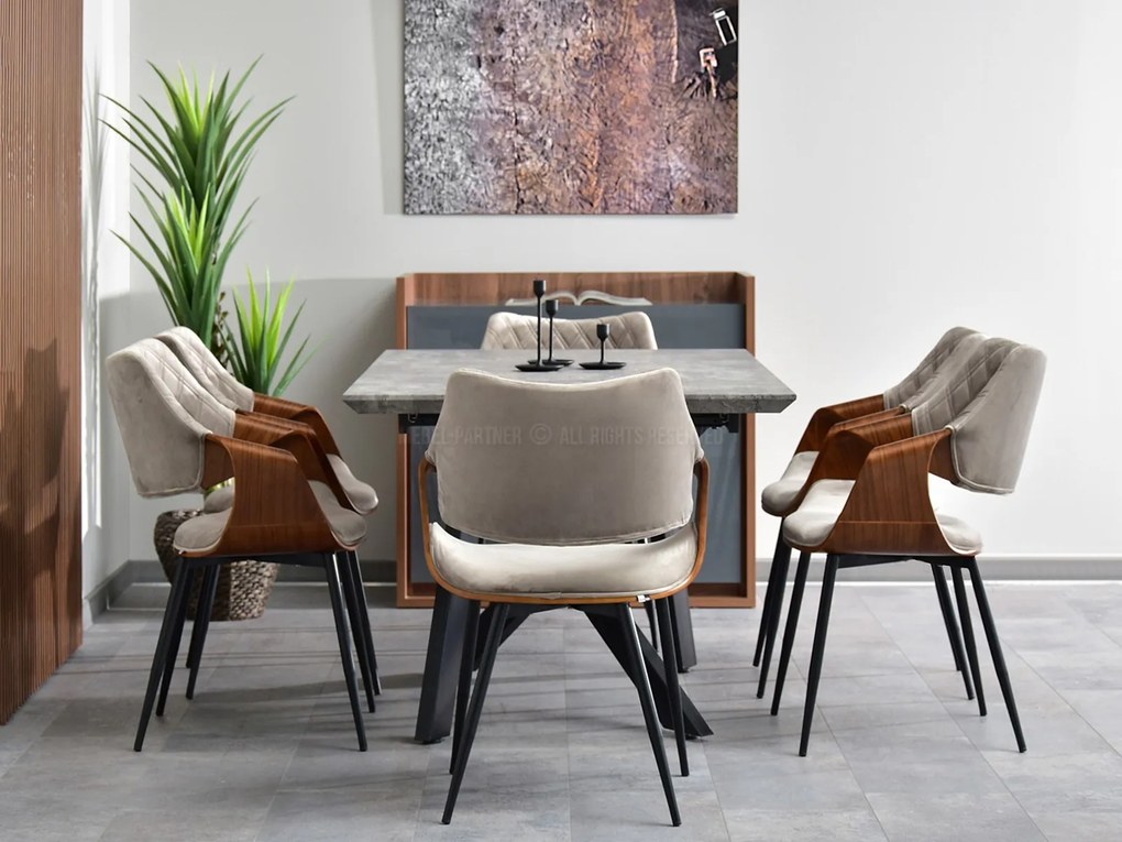 Scaun Rolf K (nuc + negru). 1111254