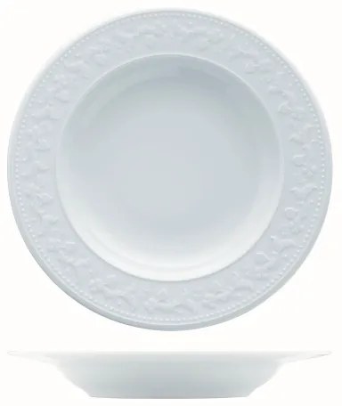 Set de veselă, 24 piese, porțelan alb