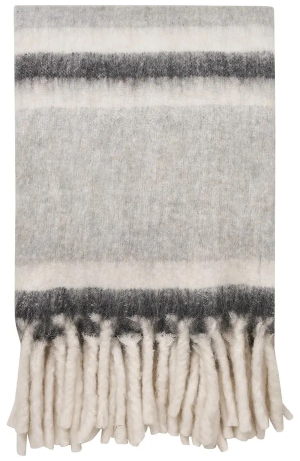 Pătură gri din amestesc de lână 130x170 cm Carmel – House Nordic