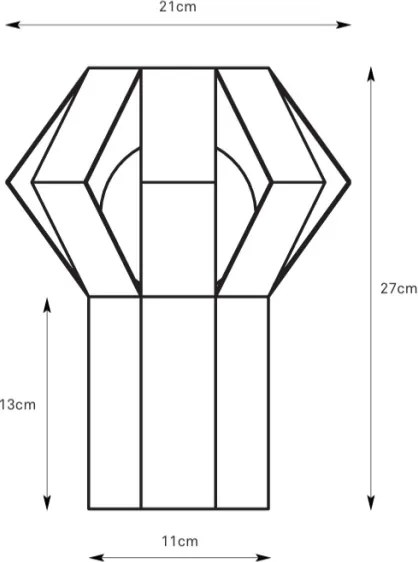 Markslöjd 109150 - Lampă de masă OCTA 1xE27/60W/230V vișinie