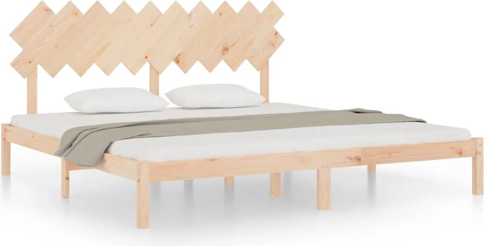 vidaXL Cadru de pat, 200x200 cm, lemn masiv