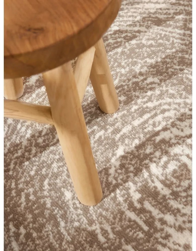 Covor bej-crem rotund ø 120 cm Gloria Cavallo – Hanse Home