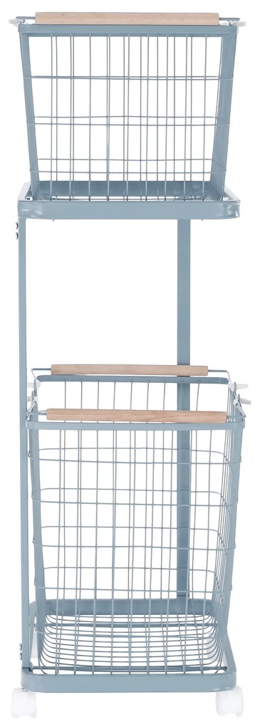 Coş de rufe, metal, gri-albastru, HERMES