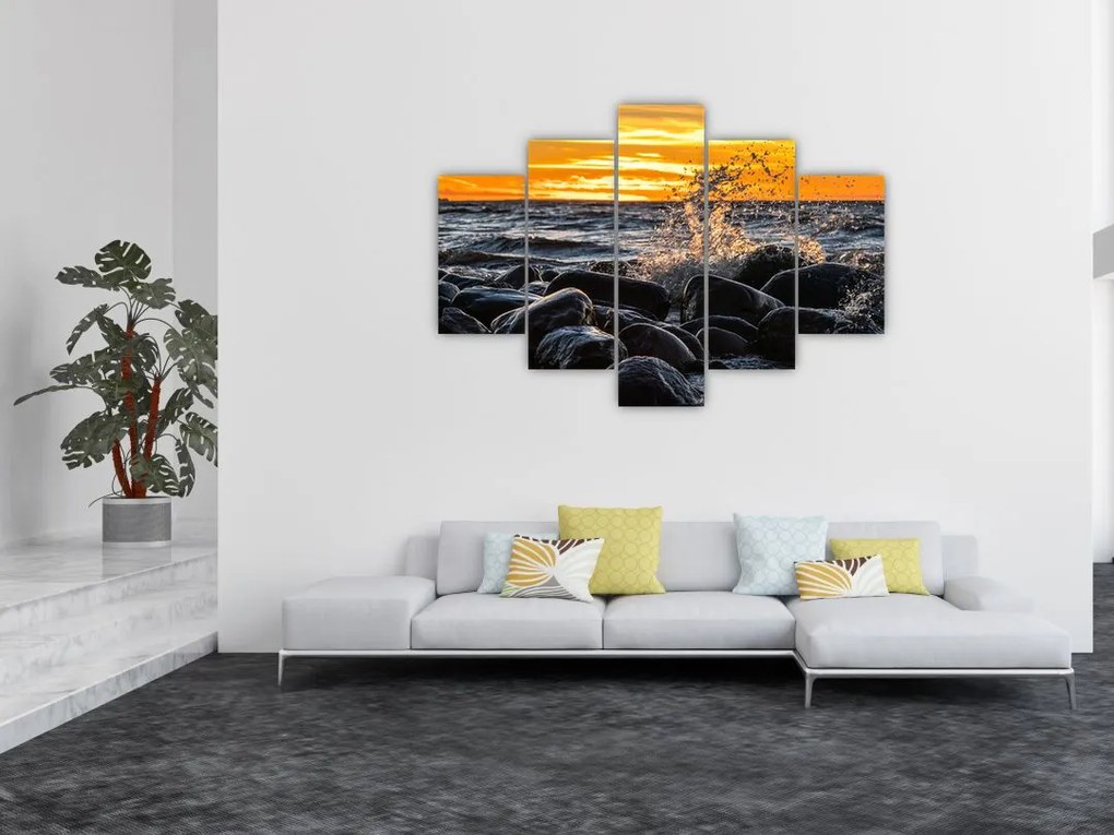 Tablou cu valurile mării (150x105 cm)