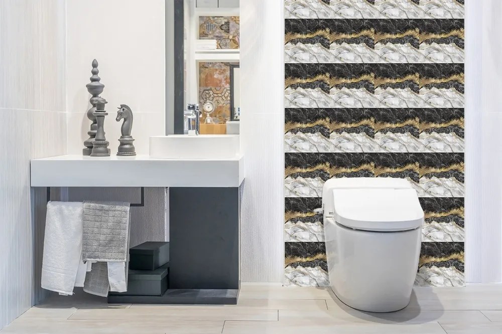 Panou decorativ bucatarie Plaja de marmură