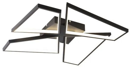 Plafonieră LED dimabilă LED/115W/230V 3000-6500K negru + telecomandă