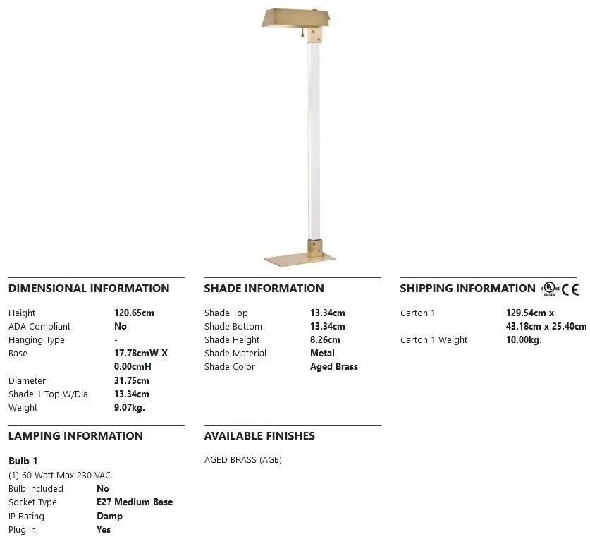 Lampadar, lampa de podea design modern HUNTS POINT