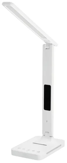 Lampă LED dimabilă cu funcție de încărcare fără fir Qi, afișaj și port USB LED/7W/230V 3000-6000K