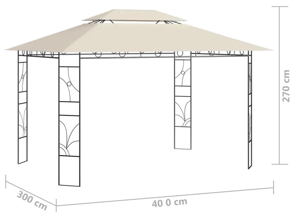 Pavilion, crem, 4x3x2,7 m, 160 g m   Crem