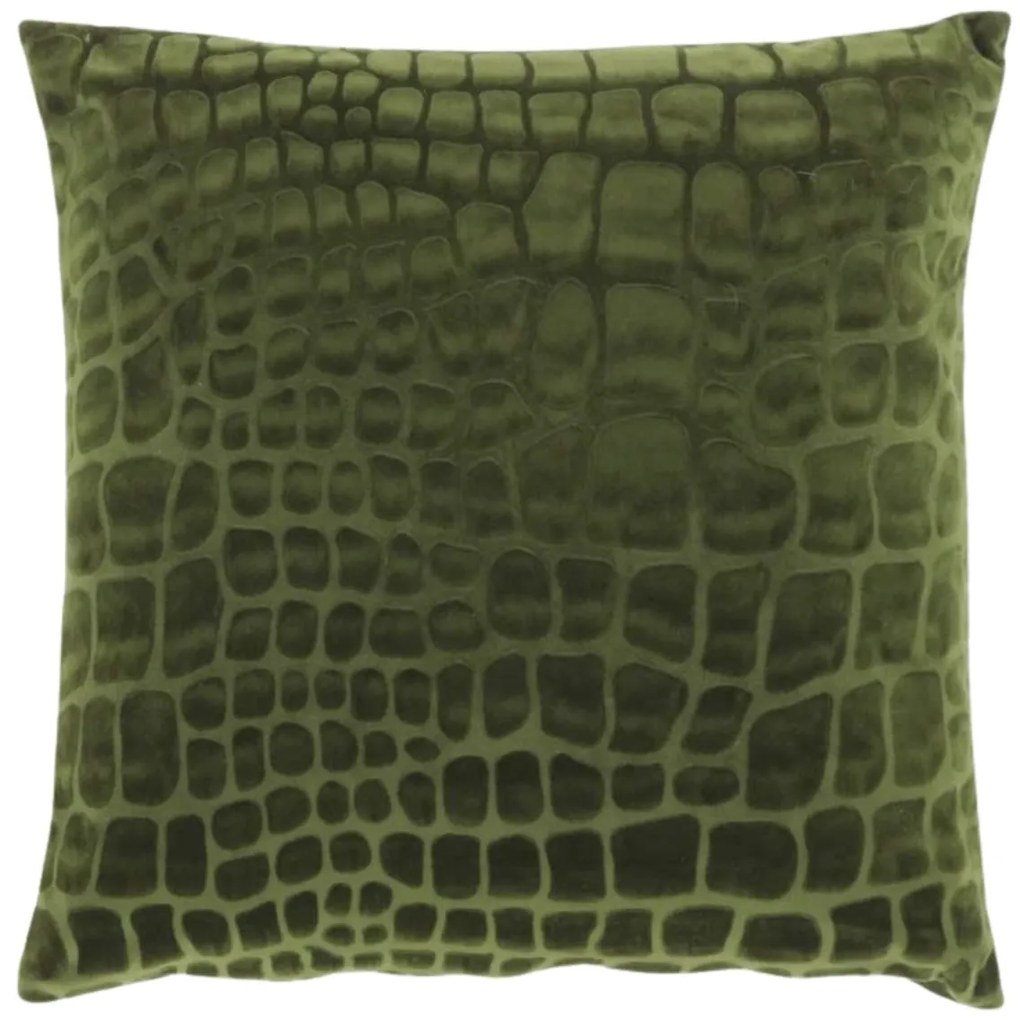 Perna decorativa din catifea NANOU 45x45 cm, verde