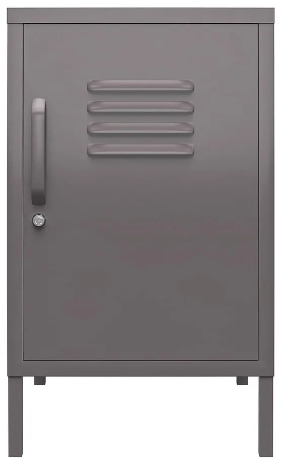 Noptieră gri din metal Bradford – Støraa