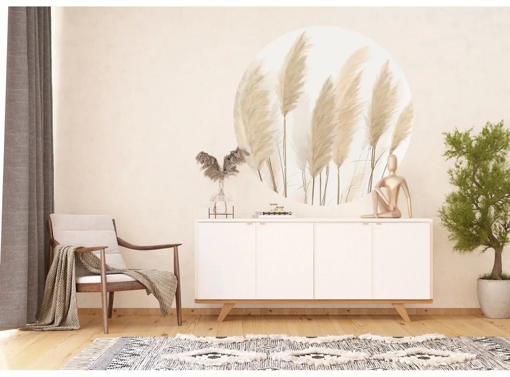 Fototapet circular Pampas 125 x 125 cm, 2 părți