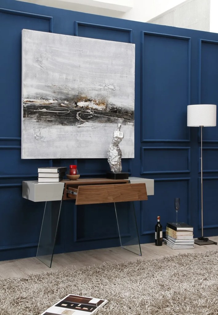 Consola eleganta design LUX Gorgeous, gri perla AC-HC-ST-001