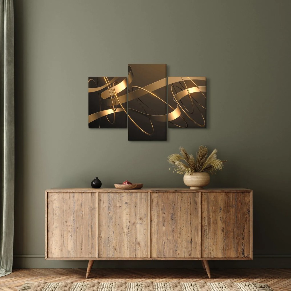 Tablou - Panglici de bronz (90x60 cm)