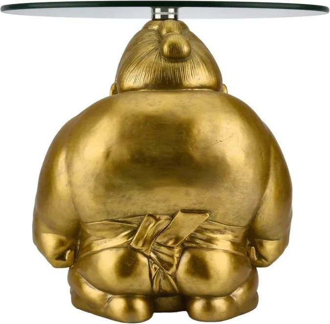 Masuta de cafea rotunda aurie SUMO 55cm