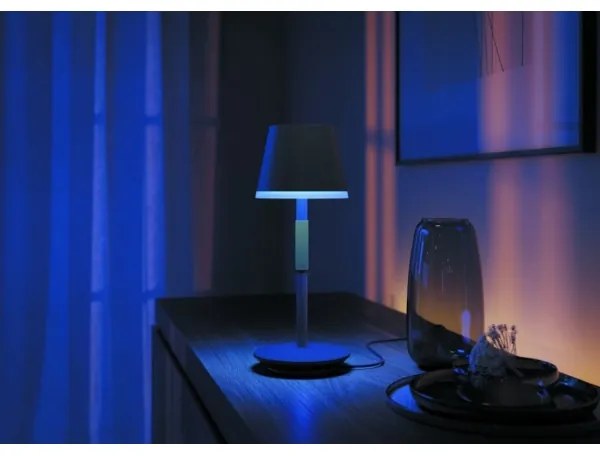 Philips Hue GO lampă LED RGBW, dimabilă, touch, 6,2W, 230V, 2000-6500K, IP54