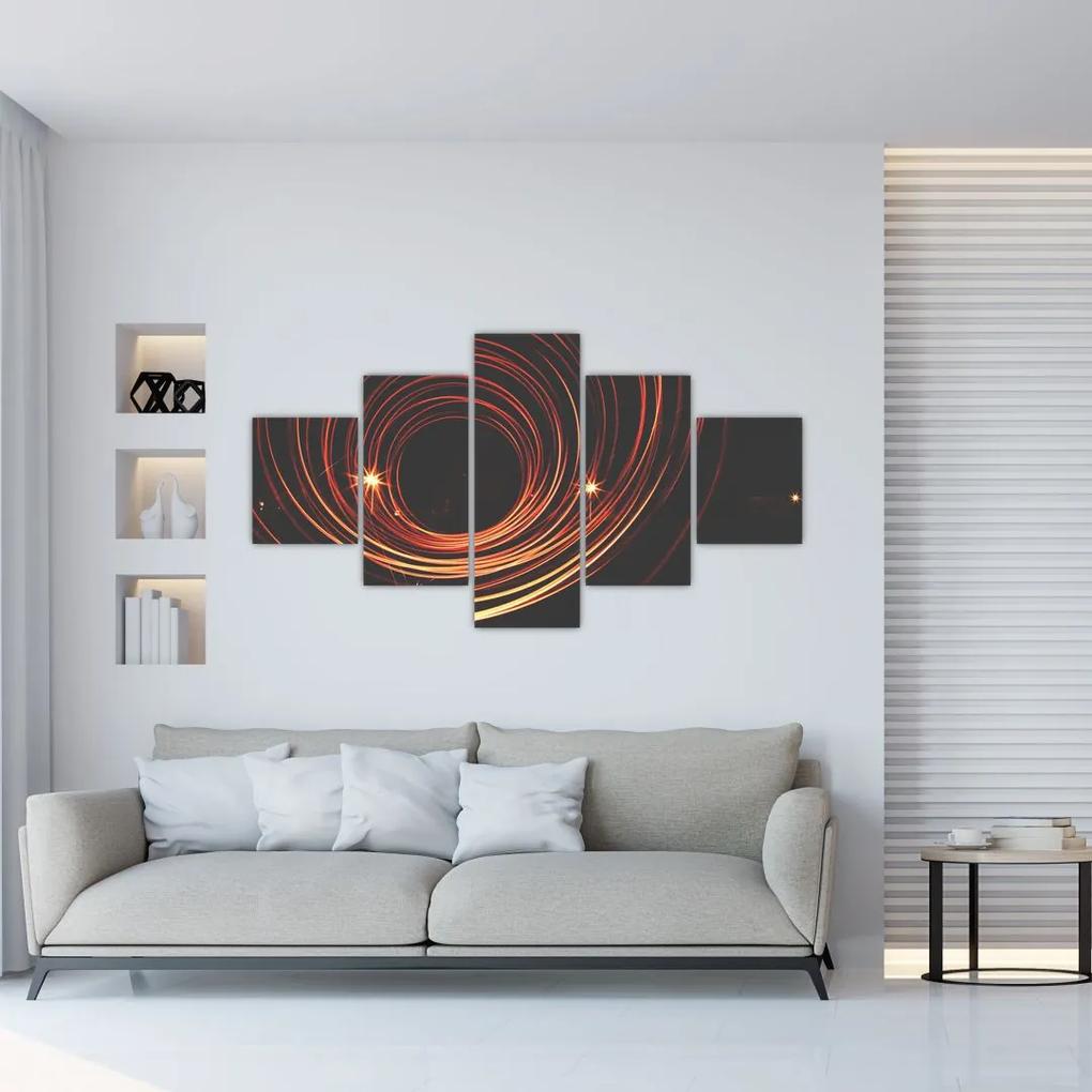 Tablou cu linii abstracte (125x70 cm), în 40 de alte dimensiuni noi