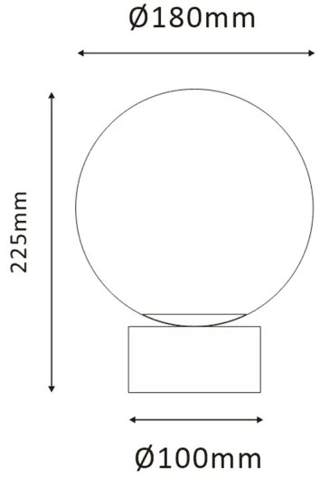 Lampă de masă ONLI JANET 1xE14/6W/230V d. 20 cm