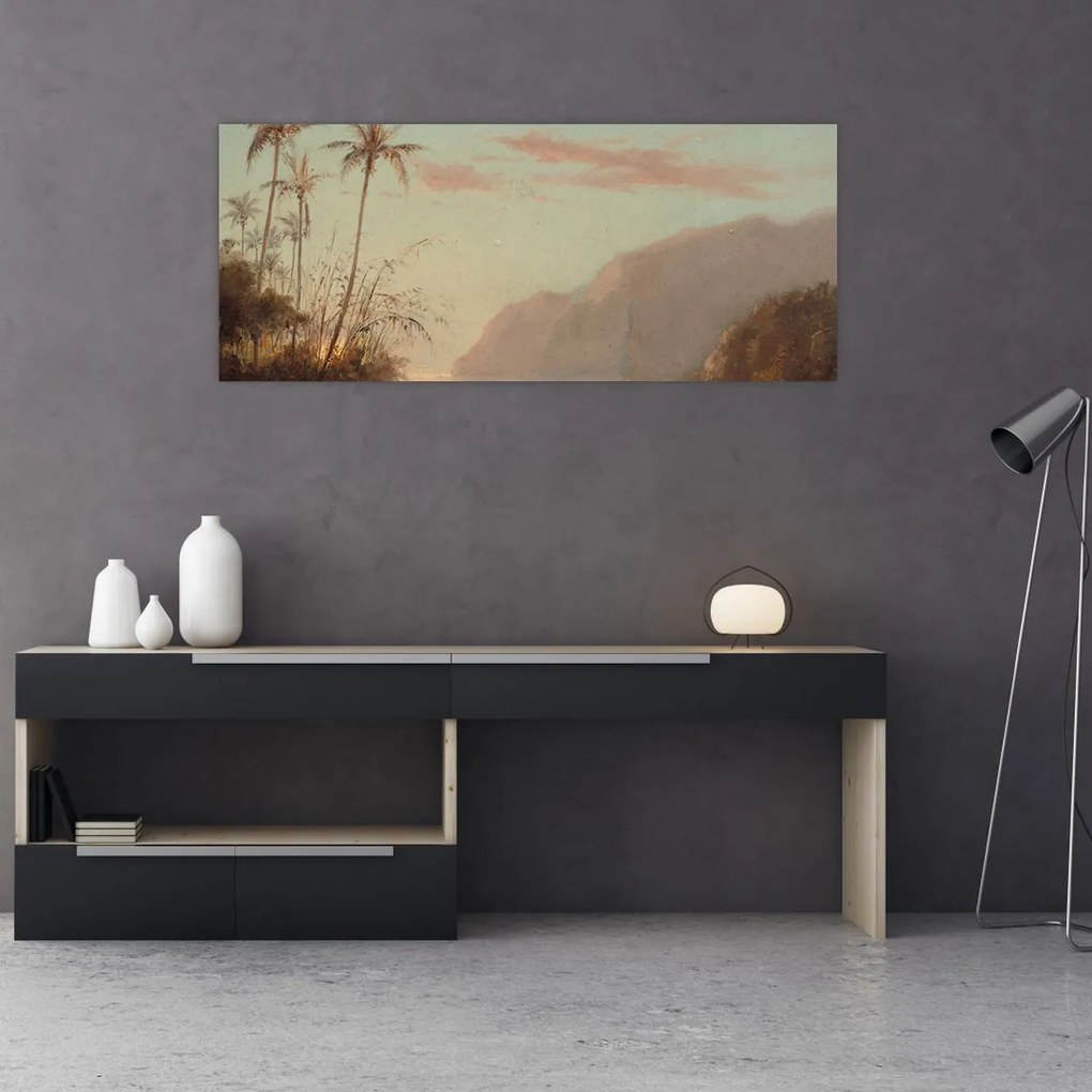 Tablou - Camille Pissarro, A creek in st. Thomas (Virgin Islands), reproducere (120x50 cm)