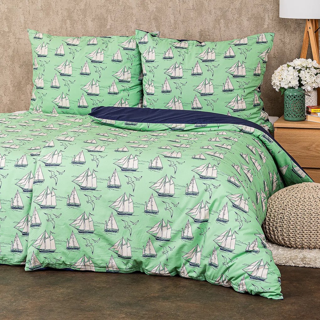 Lenjerie de pat din bumbac 4Home Sail, 160 x 200 cm, 70 x 80 cm
