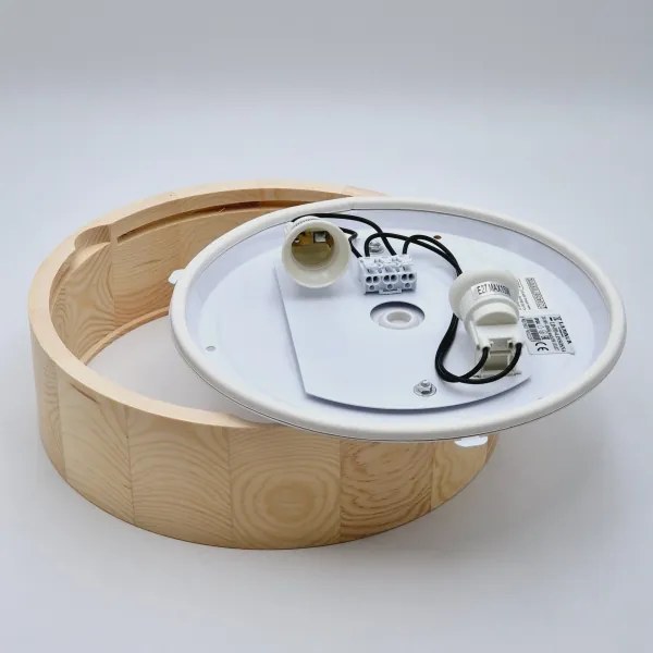 Lumină plafon NATURAL baie 2xE27/15W/230V IP54 pin Ø 27 cm