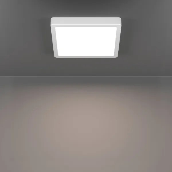 Eglo 901336 - Plafonieră LED FUEVA pentru baie, 10,5 W, 230 V, 22 x 22 cm, IP44, albă