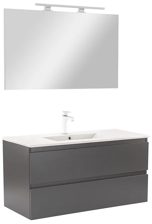 Mobilier complet de baie Vario Forte 100 antracit-antracit