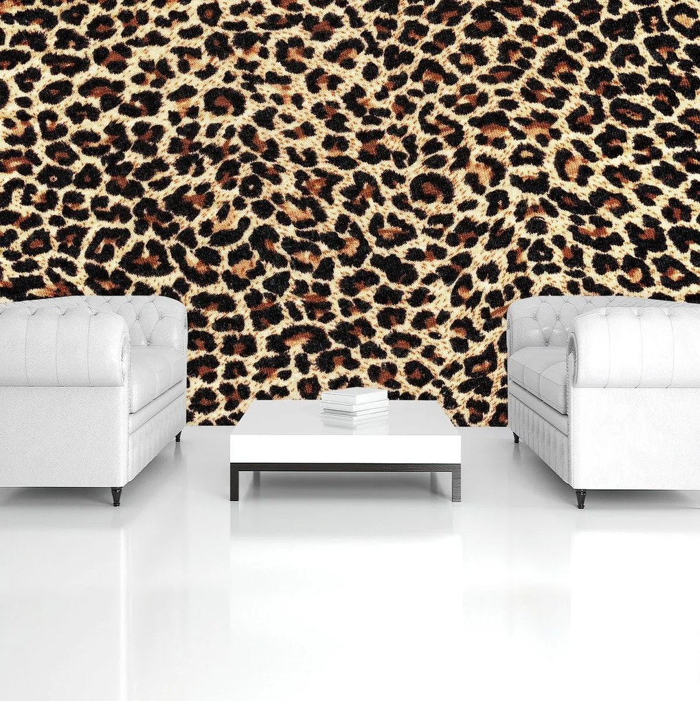 Fototapet - Fibre de păr de leopard (254x184 cm)