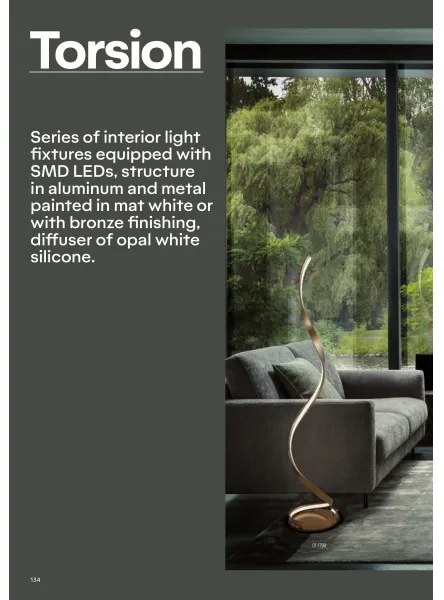 Redo 01-1796 - Lustră LED pe cablu TORSION LED/40W/230V, bronz