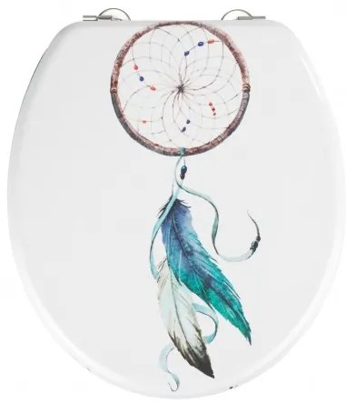 Capac toaleta din MDF, Dreamcatcher Alb, l37xA41 cm