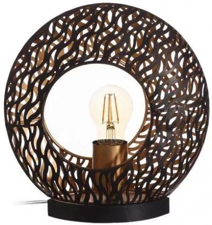 Veioza rotunda din alama 25 cm Bronze Ixia