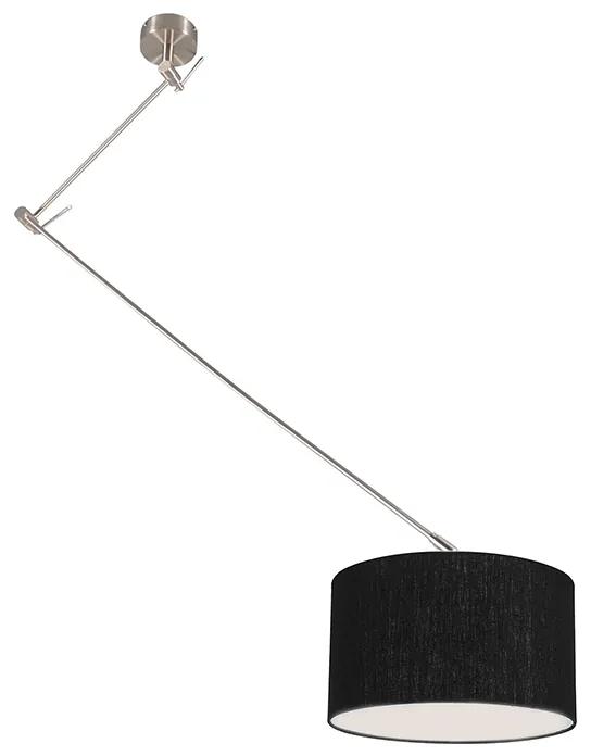 Lampă suspendată din oțel cu umbră de 35 cm reglabilă în negru - Blitz I.
