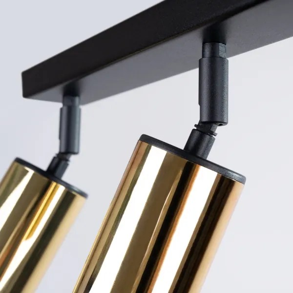 Spot Sollux SL.1384 WINX 3xGU10/10W/230V negru/auriu