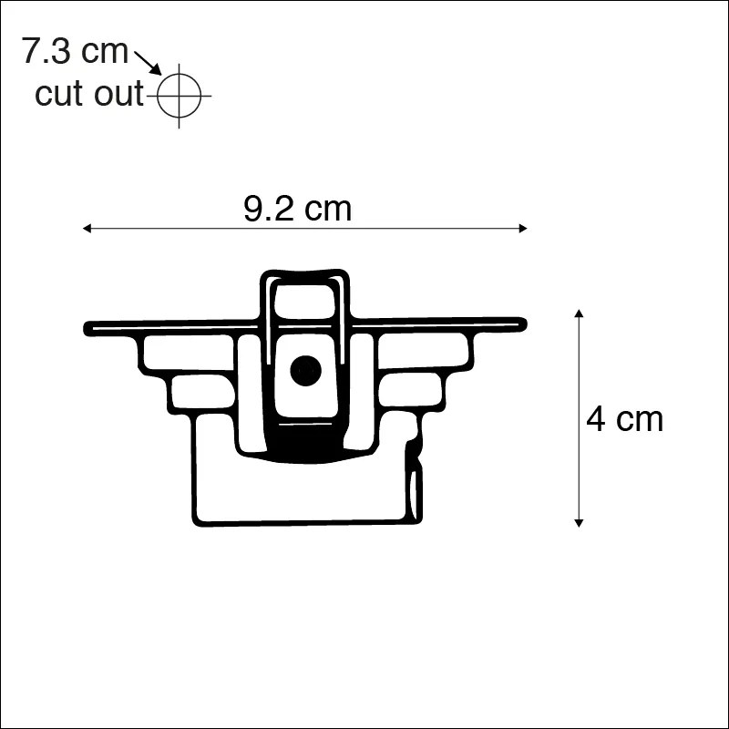 Set de 3 spoturi îngropate negre inclusiv LED cu dimmer în 3 trepte - Miu