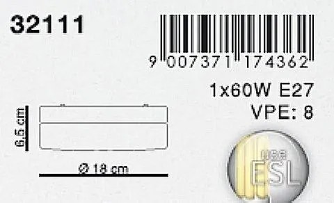 Plafonier baie IP44 Vranos 32111 GL