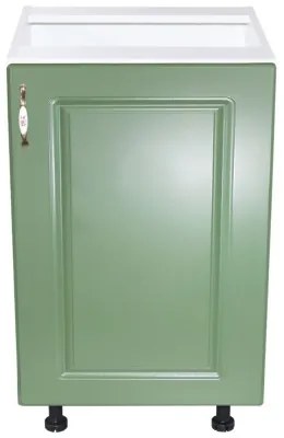 Corp inferior 50 cu 1 usa Zebra MDF Verde drept