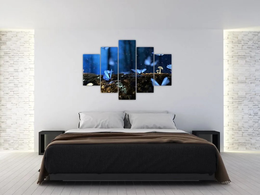 Tablou cu fluturi alabstre (150x105 cm)