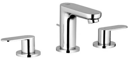 GROHE 20187000-Baterie pentru lavoar cu 3 găuri EUROSMART COSMOPOLITAN DN 15 crom