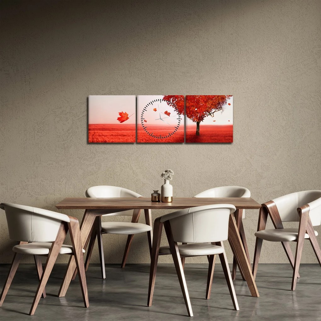 Tablou - Copacul iubirii (cu ceas) (90x30 cm)