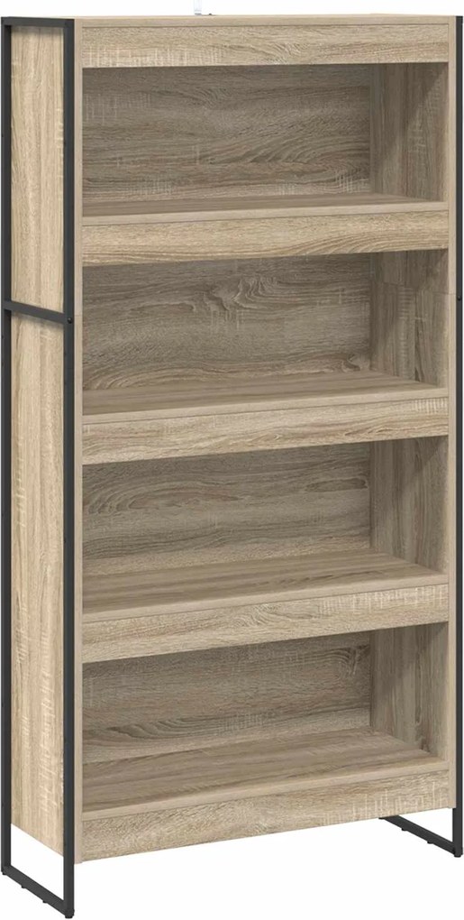 vidaXL Dulap pentru cărți 2 pcs Sonoma 80 x 30 x 155 cm Lemn compozit