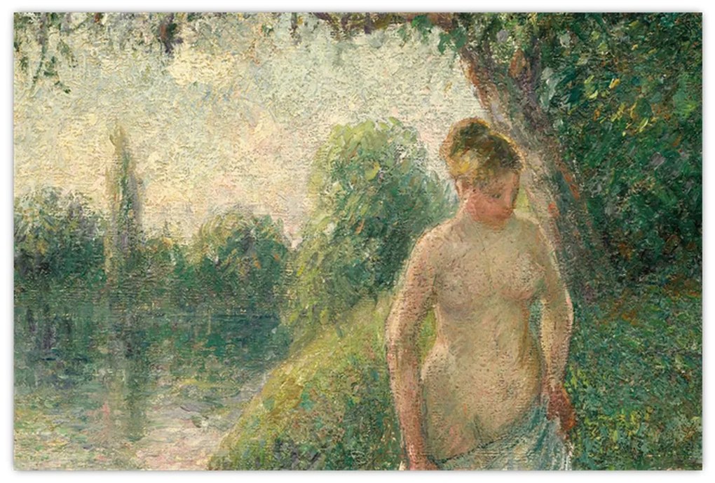 Tablou - Camille Pissarro, The Bather, reproducere (90x60 cm)