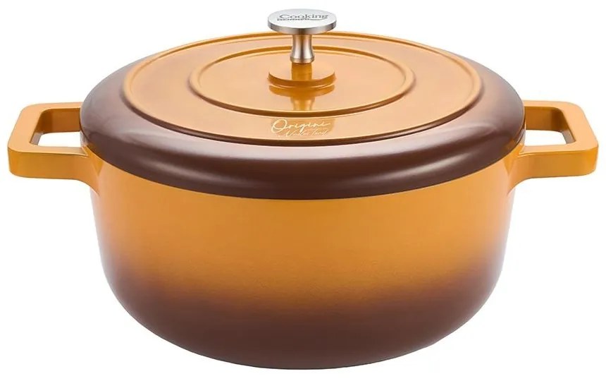 Oală din aluminiu turnat cu capac 24x12 cm, 3.9L – Cooking by Heinner, Colecția Origini by Nicolai Tand HR-BJK-C24, eficientă și antiaderentă