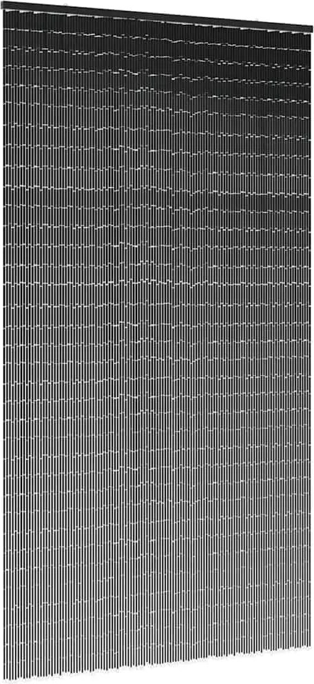 vidaXL Perdele ușă cu insecte gri închis 120x220 cm bambus