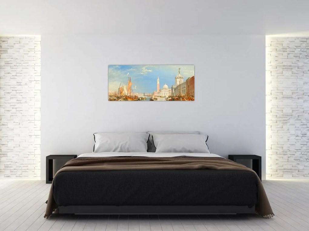 Tablou - Joseph Mallord William Turner, Venice the Dogana and San Giorgio Maggiore, reproducere (120x50 cm)